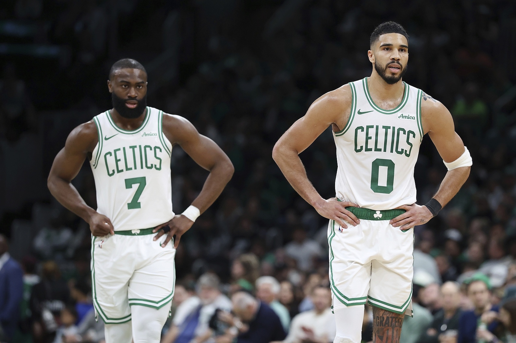 开云APP-海沃德：塔图姆&amp;布朗是联盟中最好的两名侧翼之一 绿军球迷真有福